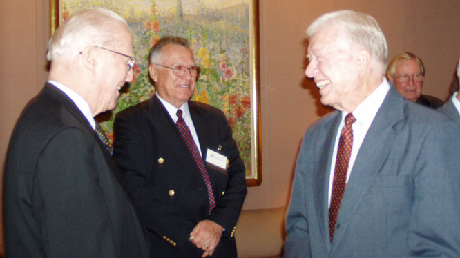 Norman Borlaug and Jimmy Carter